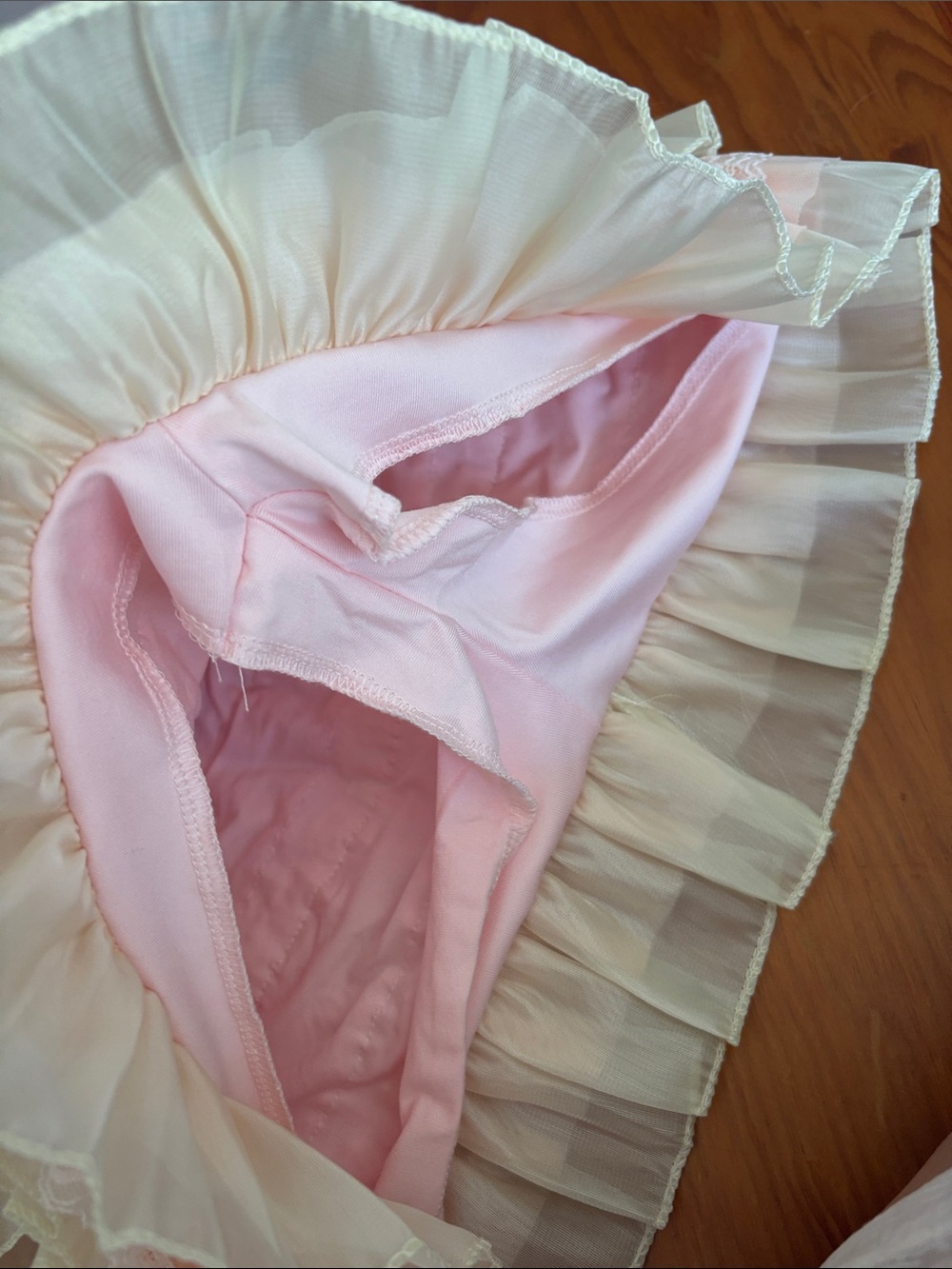 Pink Ruffled Lace Layered Skort - Picture 2 of 2